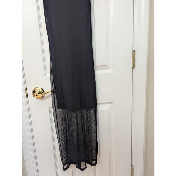 Forever 21 Dress Size S Midi Fishnet Conceal And Reveal Sexy Club Concert Goth - Picture 10 of 10